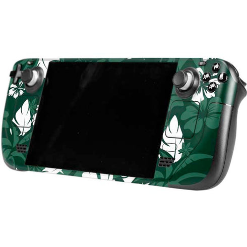 NFL New York Jets Tropical Print Steam Deck Handheld Gaming Computer Skin